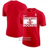 Camiseta Manga Corta Houston Rockets Rojo