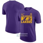 Camiseta Manga Corta Los Angeles Lakers Violeta