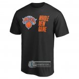Camiseta Manga Corta New York Knicks Whole New Game Negro