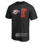 Camiseta Manga Corta Oklahoma City Thunder Whole New Game Negro