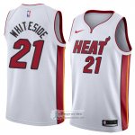 Camiseta Miami Heat Hassan Whiteside Association 2018 Blanco