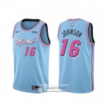 Camiseta Miami Heat James Johnson Ciudad 2019-20 Azul