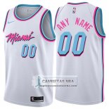 Camiseta Miami Heat Personalizada 2017-18 Blanco