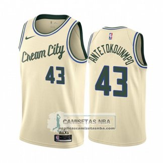 Camiseta Milwaukee Bucks Thanasis Antetokounmpo Ciudad Crema