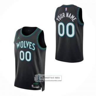 Camiseta Minnesota Timberwolves Personalizada Statement 2026-27 Negro