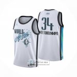 Camiseta NBA All Star 2026 Giannis Antetokounmpo NO 34 Blanco