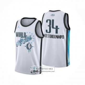 Camiseta NBA All Star 2026 Giannis Antetokounmpo NO 34 Blanco