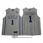 Camiseta NCAA Duke Blue Devils Kyrie Irving Blanco