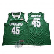 Camiseta NCAA Michigan State Spartans Denzel Valentine Verde