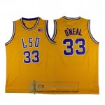 Camiseta NCAA Retro LSU Tigers O'Neal Amarillo