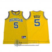 Camiseta NCAA Retro Michigan State Spartans Rose Amarillo