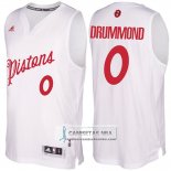 Camiseta Navidad Pistons Andre Drummond 2016 Blanco