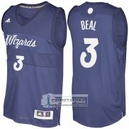 Camiseta Navidad Wizards Bradley Beal 2016 Azul