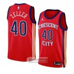 Camiseta New Orleans Pelicans Cody Zeller NO 40 Statement 2023-24 Rojo