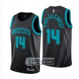 Camiseta Nino Hornets Michael Kidd-gilchrist Ciudad 2018-19 Negr