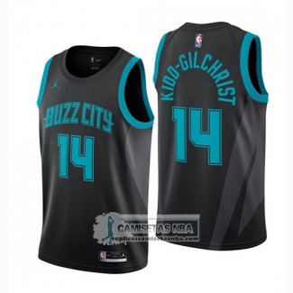 Camiseta Nino Hornets Michael Kidd-gilchrist Ciudad 2018-19 Negr