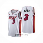 Camiseta Nino Miami Heat Dwyane Wade NO 3 Association Blanco