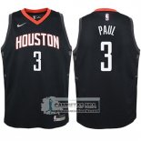 Camiseta Nino Rockets Chris Paul Statehombret 2017-18 Negro