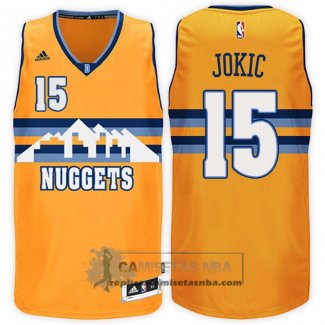 Camiseta Nuggets Jokic Amarillo