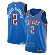 Camiseta Oklahoma City Thunder Shai Gilgeous-Alexander NO 2 Icon Azul