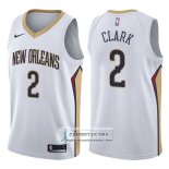 Camiseta Pelicans Ian Clark Association 2017-18 Blanco