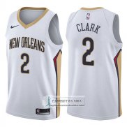 Camiseta Pelicans Ian Clark Association 2017-18 Blanco