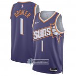 Camiseta Phoenix Suns Devin Booker NO 1 Icon 2023-24 Violeta