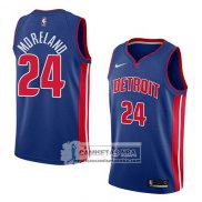 Camiseta Pistons Eric Moreland Icon 2018 Azul