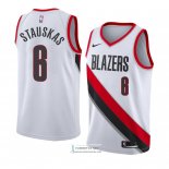 Camiseta Portland Trail Blazers Nik Stauskas Association 2018 Bl