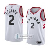 Camiseta Raptors Kawhi Leonard Association 2017-18 Blanco