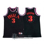 Camiseta Retro 76ers Iverson 1964 Negro