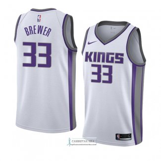 Camiseta Sacramento Kings Corey Brewer Association 2018 Blanco