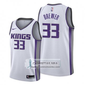 Camiseta Sacramento Kings Corey Brewer Association Blanco