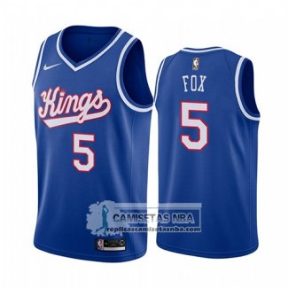 Camiseta Sacramento Kings De'aaron Fox Throwback 2019-20 Azul