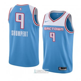 Camiseta Sacramento Kings Iman Shumpert Ciudad 2018-19 Azul