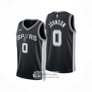 Camiseta San Antonio Spurs Keldon Johnson NO 0 Icon 2025-26 Negro