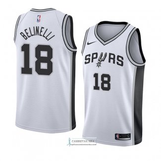 Camiseta San Antonio Spurs Marco Belinelli Association 2018 Blan