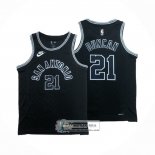 Camiseta San Antonio Spurs Tim Duncan NO 21 Statement 2022-23 Negro