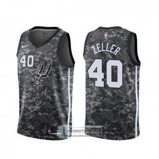 Camiseta San Antonio Spurs Tyler Zeller Ciudad Camuflaje