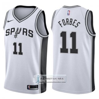 Camiseta Spurs Bryn Forbes Swingman Association 2017-18 Blanco