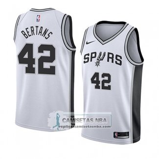 Camiseta Spurs Davis Bertans Association 2018 Blanco