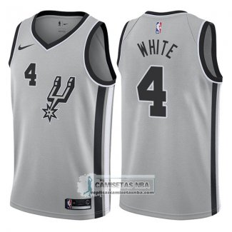 Camiseta Spurs Derrick White Statement 2017-18 Gris