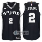 Camiseta Spurs Kawhi Leonard 2017-18 Negro
