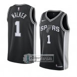 Camiseta Spurs Lonnie Walker Icon 2018 Negro