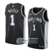 Camiseta Spurs Lonnie Walker Icon 2018 Negro