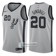 Camiseta Spurs Manu Ginobili Statement 2017-18 Plata