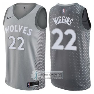 Camiseta Timberwolves Andrew Wiggins Ciudad Gris