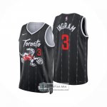 Camiseta Toronto Raptors Brandon Ingram NO 3 Ciudad 2025-26 Negro