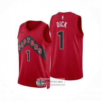 Camiseta Toronto Raptors Gradey Dick NO 1 Icon 2025-26 Rojo