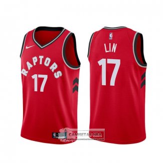 Camiseta Toronto Raptors Jeremy Lin Icon Rojo